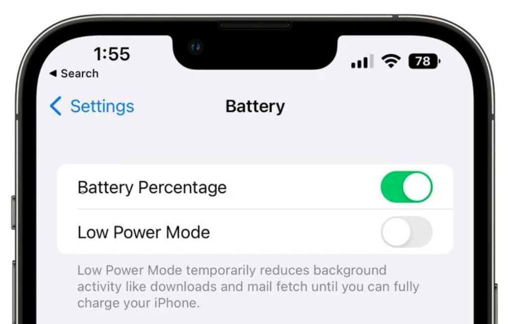 iPhone14_iOS16バッテリー残量常時表示方法2