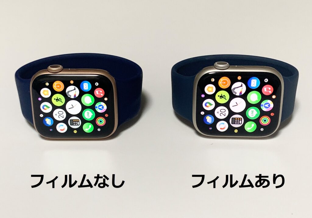 Apple Watch Series 8フィルム比較