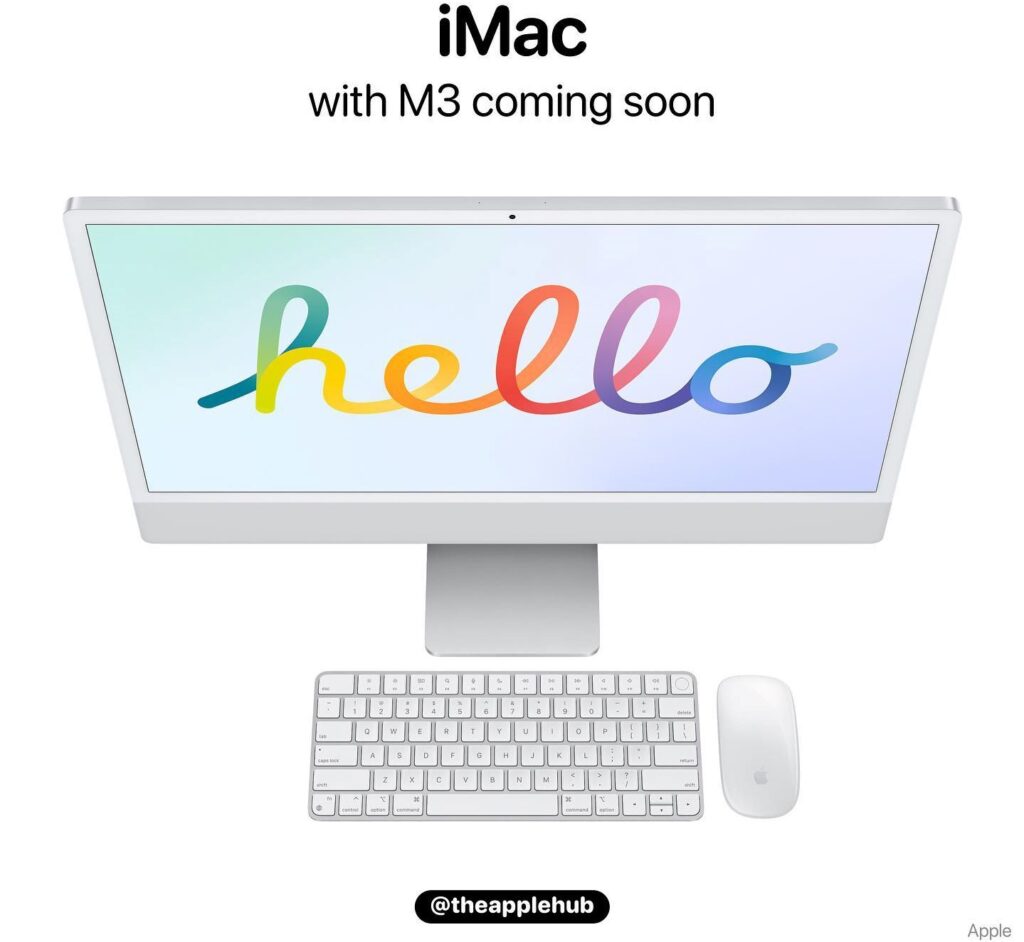 iMac M3チップ搭載