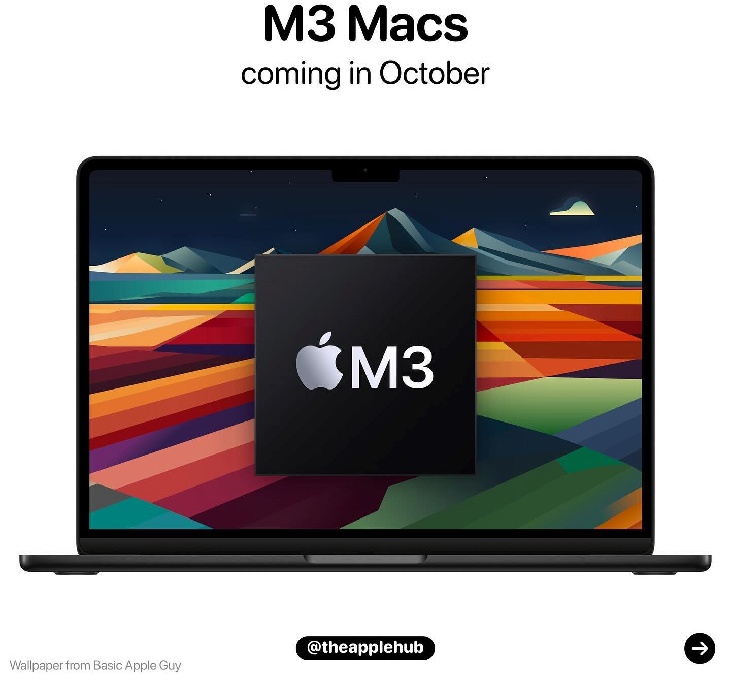 M3搭載Macを2023年10月に発表