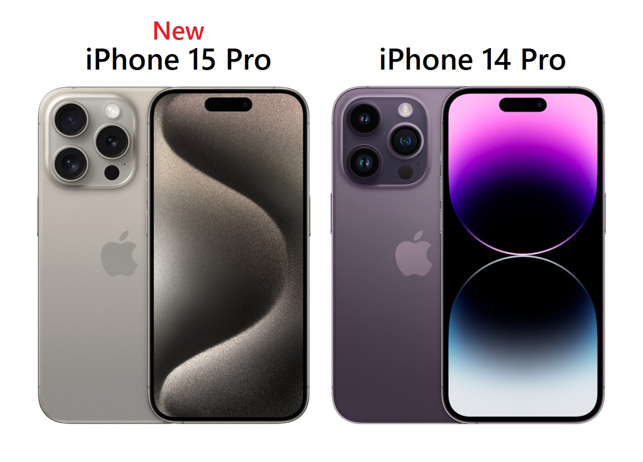 iPhone15 ProとiPhone14 Proの比較