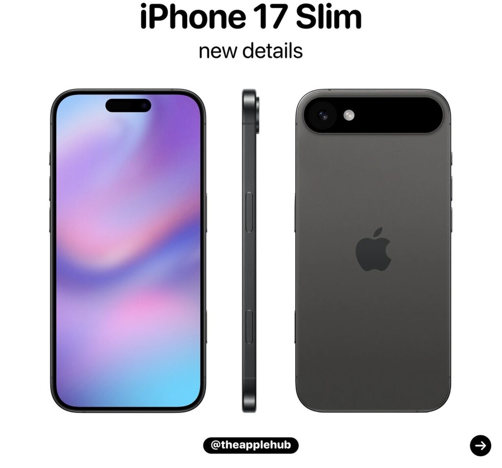 新しいモデルとして「iPhone17 Slim」