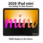 iPad mini 2026 OLED display