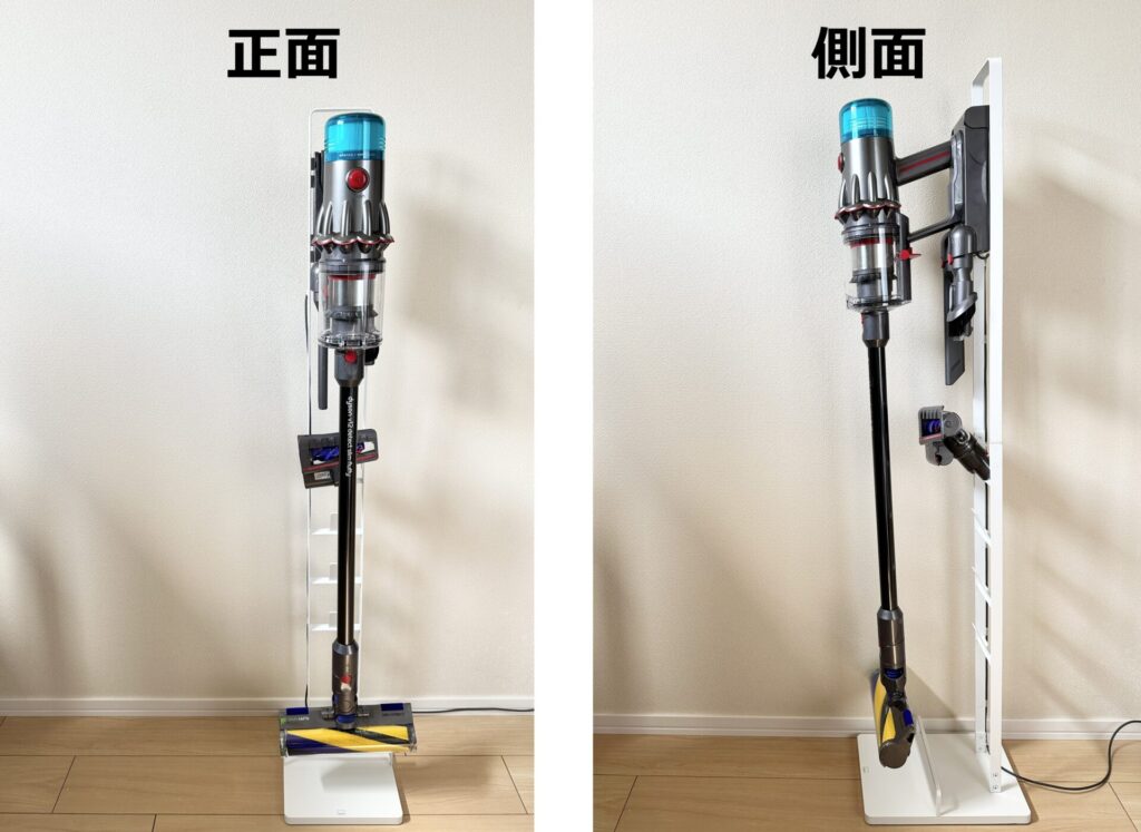 ダイソンスタンド 重みでの傾き