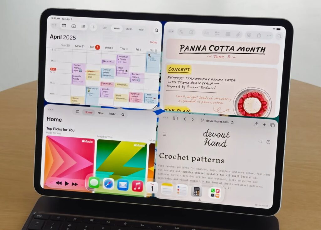 iPadOS 26　自由な画面配置