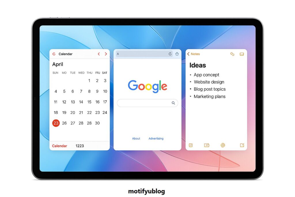 次世代iPadのマルチタスク