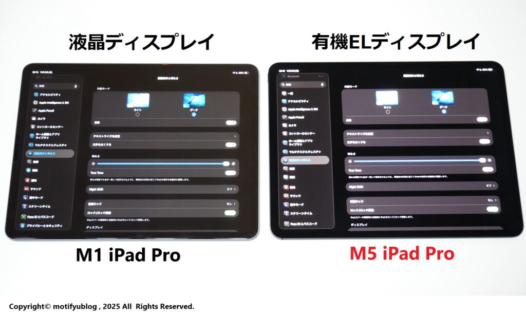 iPad Pro 液晶と有機ELディスプレイの違い