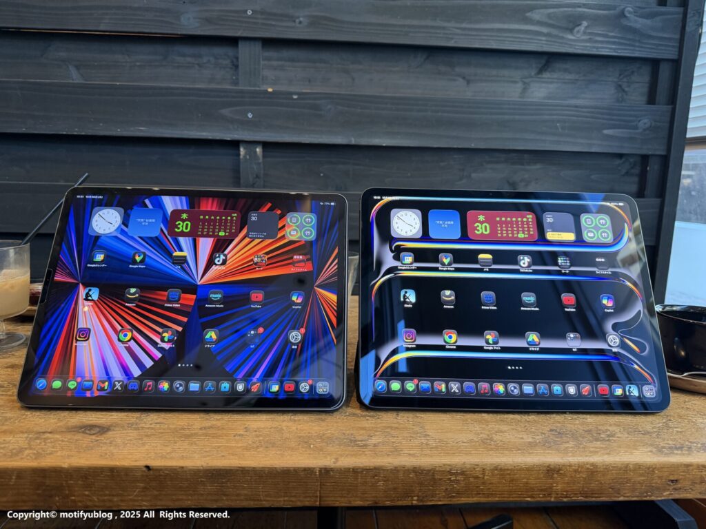 ディスプレイサイズの比較 iPad Pro M
