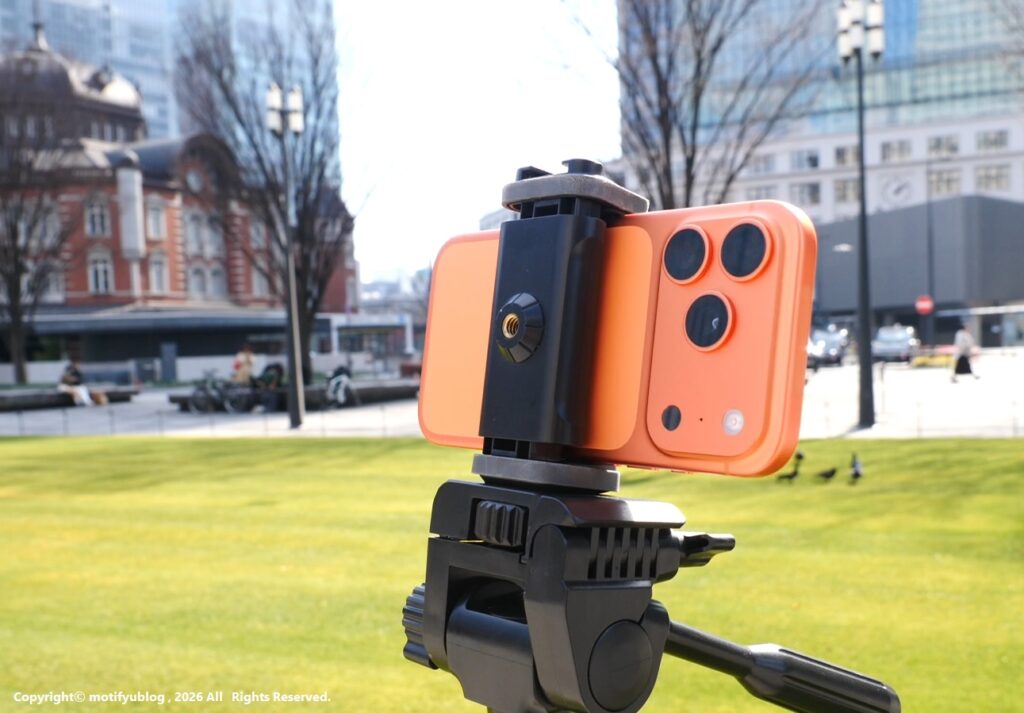 iPhone 17 Pro 三脚 東京駅