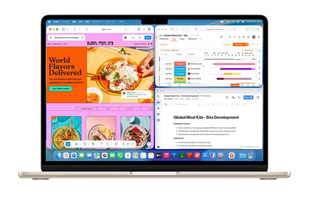 M5 MacBook Air ディスプレイ